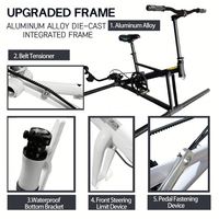 Vélo aquatique SUP à ponton plat, une place, cadre en aluminium avec tapis flottant avant, hydrodynamique, pour la plage, pliable, de Chine, Lumark