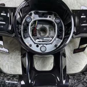 พวงมาลัยคาร์บอนไฟเบอร์ฟอร์จ สำหรับรถยนต์เมอร์เซเดส รุ่น GT 63 CLA CLS E <span class=keywords><strong>S</strong></span> C <span class=keywords><strong>Class</strong></span> SL W177 W176 W211 W212 W213 W218 W221 W463 หุ้มหนัง - Product Image 3