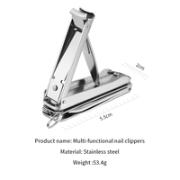 Couteau de poche multifonction suisse OTF en gros, ciseaux de haute qualité et mini coupe-ongles pliables en acier inoxydable avec lime