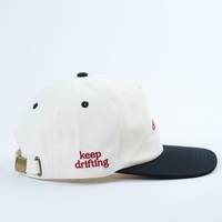 Topi Snapback Yukaihe Unisex Dewasa Berkualitas Tinggi dengan Logo Bordir Dua Warna 5 Panel Tanpa Struktur dari Katun
