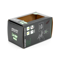 Nouvelle boîte de présentation de table en carton recyclé avec pelliculage brillant pour le commerce de détail de sucre, carton PDQ