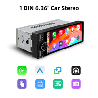 Rhythm 1Din 6,36 Zoll Smart Multimedia Player Universelles Kabelloses CarPlay & Android Auto mit Integriertem GPS & DSP-Funktion