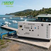 Générateur diesel silencieux 500 kVA 400 kW avec moteur 6ZTAA13-G2, alternateur Stamford sans balais, 50 Hz, alimentation de secours pour l'agriculture