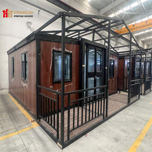 Casa prefabricada de 3 dormitorios a <span class=keywords><strong>la</strong></span> venta para el hogar Bar <span class=keywords><strong>Hotel</strong></span> hecha de Panel sándwich de acero de madera para decoración de baño - Product Image 1