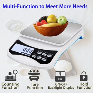 Balance de cuisine numérique ChangXie Factory 10 kg 1 gramme avec fonctions de comptage des pièces et de calcul du montant total - Product Image 2