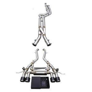 Système d'échappement Catback OBM SUS304 pour BMW M3/M4 G80/G82 M2 G87 <span class=keywords><strong>S58</strong></span> 3.0T 2021-2024, tube intermédiaire à longueur égale avec tube en Z - Product Image 2