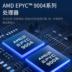 Serveur en rack 4U AMD EPYC9654 double processeur, 8x RTX 4090 GPU, système HPC, service de base de données - Product Image 2