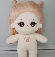 Peluche personnalisée pour fille, jouet de bricolage, poupée en coton farce avec photo réelle, broderie fantaisie, fournisseur de gros professionnel