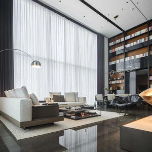 كنب زاوية بتصميم إيطالي بسيط وفاخر على الطراز الإسكندنافي الحديث، أريكة مقطعية عصرية قابلة للتشكيل على شكل حرف <span class=keywords><strong>L</strong></span>، مجموعة أثاث لغرفة المعيشة - Product Image 2