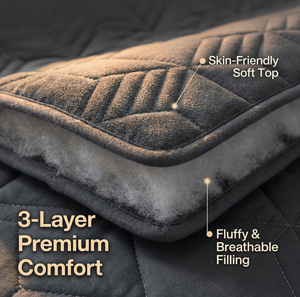 Protège-matelas imperméable matelassé en tricot uni de qualité supérieure, couvre-lit en polyester ajusté pour la maison - Product Image 4