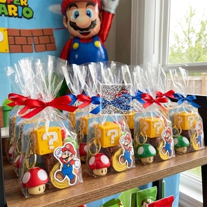 Llavero Cubo Misterioso Amarillo con Bloque de Preguntas, Juguete Sorpresa con Temática de Videojuegos para Máquinas Expendedoras Gashapon, Regalo a Granel para Fiestas - Product Image 3