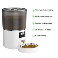 Distributeur automatique de nourriture pour animaux de compagnie 4L, application intelligente Tuya, enregistrement WiFi à distance, conservation scellée, indice de protection IP67, emballage en boîte couleur pour chats et chiens