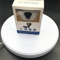 Plateau tournant pour photographie, rotation à 360 degrés, avec lumière led, charge maximale de 10kg, 25cm, 1 unité