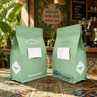 Sacs d'emballage plats personnalisés Packfortune pour café/thé 250g avec poche intérieure pour grains de café de qualité supérieure