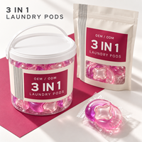 10g 3-in-1 Deterjen Cair Bentuk Bulan dalam Kemasan Retail dengan Desain Kustom dan Jumlah Kemasan