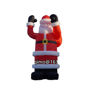 Zaino nero natale decorazione gonfiabile Babbo Natale vecchio - Product Image 1