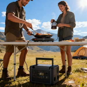 Station d'alimentation portable LiFePO4 230Wh 300W MPPT à onde sinusoïdale pure avec charge solaire AC pour outils électriques et camping en extérieur - Product Image 4