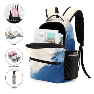 Borsa sportiva personalizzata a sublimazione zaino per studenti in tre pezzi con borsa da pranzo per studenti <span class=keywords><strong>e</strong></span> astuccio zaino per studenti - Product Image 6