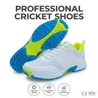 Chaussures de cricket personnalisées respirantes antidérapantes à crampons en caoutchouc pour hommes, semelle intérieure en EVA, semelle extérieure en caoutchouc, légères, résistantes à l'abrasion, pour l'entraînement