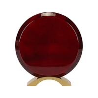 Pavia – trophée en bois brillant fini Piano personnalisé, Plaque de remise de prix en bois rond, bois de pin