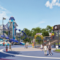Équipement de parc d'attractions pour enfants, sûr, amusant, de haute qualité, non toxique, certifié, adapté aux enfants, aire de jeux extérieure