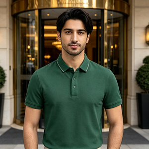 Polo de Algodón Piqué Dorado 180GSM, Sensación Fresca, Transpirable, Diseño Clásico y Elegante, Manga Corta, para Golf, Casual, Trabajo - Product Image 6