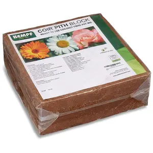 Hempf USA Canada Warehouse CE Certificate Low EC Briket Brick Coconut Fiber Wholesale Bulk 5kg Cocopeat