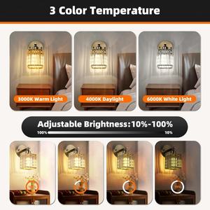 Lampe murale d'urgence RVB réglable à télécommande, autonomie ultra-longue, populaire à l'international, recharge sans fil - Product Image 2