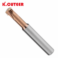 Fraise à fileter en acier au tungstène super dur à trois cannelures, fraise à fileter en alliage M1/M1.2/M1.4/M1.6/M2/M2.5/M3/M4-M24