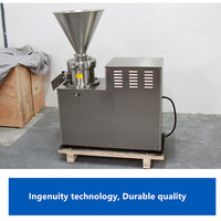Machine commerciale compacte pour la fabrication de tahini et de beurre de cacahuètes, moulin colloïdal Jiangxi, ensemble complet, 70-120 kg/h, 380V, modèle JMSC80
