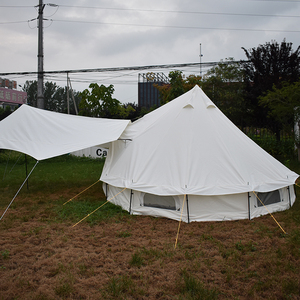Carpa de Lona Familiar Grande de Lujo para Acampar al Aire Libre, de 3m, 4m, 5m y 6m, de Algodón - Product Image 5