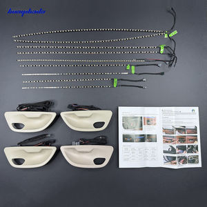 Grosir 2 warna F10 F11 biru dan oranye LED Interior garis dekorasi pintu suasana untuk BMW 5 seri F10 F11 2010-2017 - Product Image 4