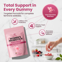 Permen Probiotik Qbioflex OEM Bebas Gula untuk Wanita dengan Ekstrak Cranberry untuk Kesehatan Kewanitaan Rasa Berry Suplemen Probiotik