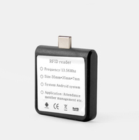Lector RFID portátil sin contacto de 13,56 Mhz ISO14443A Lector NFC externo Android