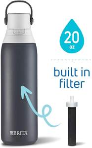 Shangji — bouteille filtrante à eau en acier inoxydable, carbone, 20 <span class=keywords><strong>OZ</strong></span> 32OZ - Product Image 5