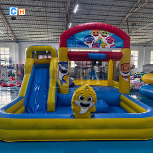 Castello gonfiabile per uso della <span class=keywords><strong>casa</strong></span> castello gonfiabile buttafuori con scivolo oceano a <span class=keywords><strong>tema</strong></span> salto gonfiabile castello Bounce House scivolo Combo - Product Image 6