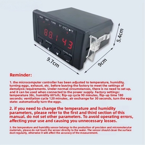 Controlador de temperatura de incubadora de alta calidad, controlador de temperatura de incubación de acuario sobre orugas, controlador de humedad - Product Image 5