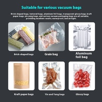Machine de mise sous vide industrielle automatique commerciale Chincan pour emballage de sacs de poudre sèche et humide, alimentaire, PLC 220V, scellage 12mm