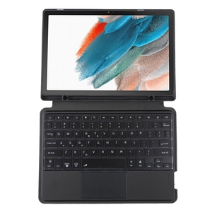 Étui sans fil <span class=keywords><strong>pour</strong></span> clavier pivotant rétroéclairé Étui en cuir avec pavé tactile <span class=keywords><strong>pour</strong></span> Samsung <span class=keywords><strong>Galaxy</strong></span> <span class=keywords><strong>Tab</strong></span> A8 10.5/X205/X200 - Product Image 2