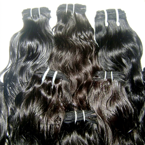 Natural Wave Best Shedding Free Hair Weaving.Virgin Indian Temple Wave Human Hair Weaving.1 - Product Image 1