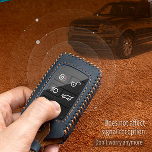 Accessoires pour clés <span class=keywords><strong>de</strong></span> voiture, cuir Crazy Horse + TPU, protection complète pour clé <span class=keywords><strong>de</strong></span> voiture, housse <span class=keywords><strong>de</strong></span> clé avec porte-clés, compatible avec Land Rover - Product Image 6