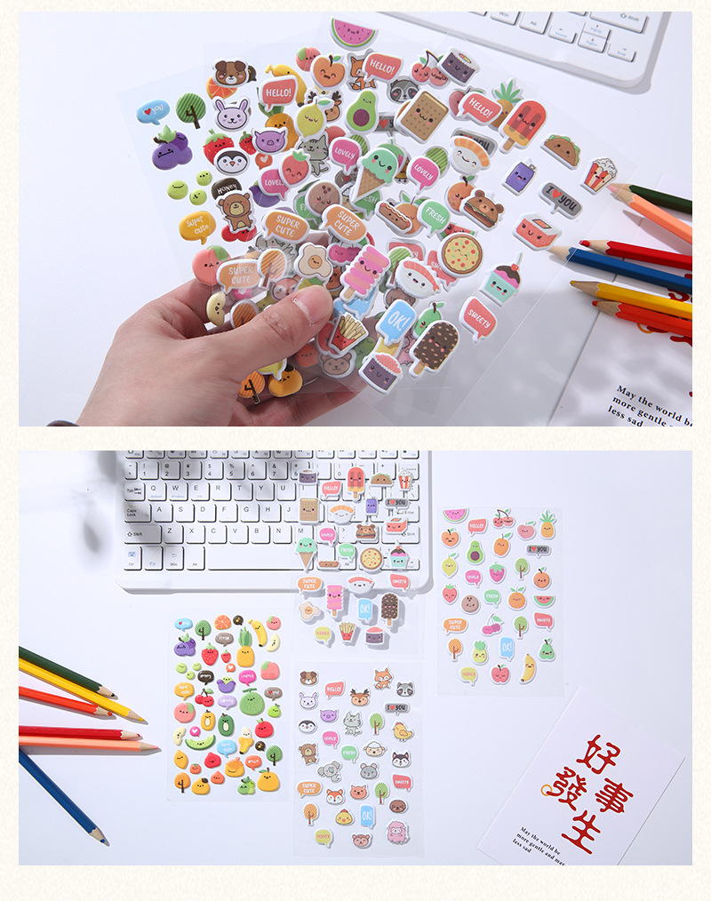 Cartoon bubble stickers