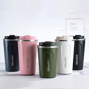 Custom Logo 380ml 510ml Eco-friendly Double Wall Stainless Steel Tumbler Vacuum Insulated Reusable Travel <b>Coffee</b> Mug - Product Image 1