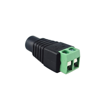 Connecteur de tube en plastique et métal, connecteur femelle BNC DC, connecteur de prise d'alimentation BNC DC pour système de vidéosurveillance