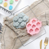 Molde de silicona de grado alimenticio con logo personalizado para gomitas de búho y bandeja de hielo con fácil desmolde