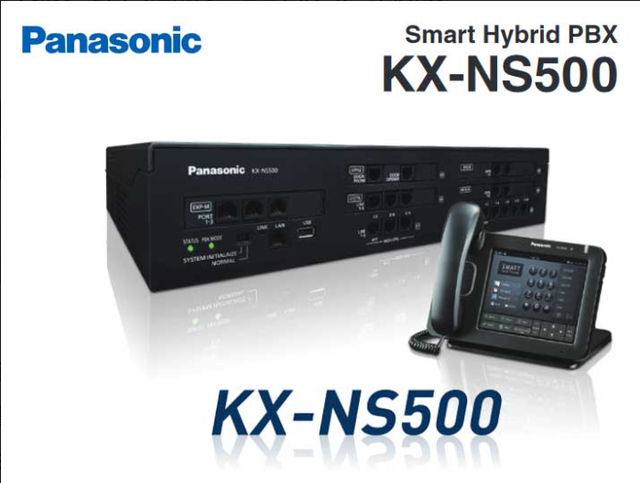 KX-NS500 Smart Hybrid IP-PBX Unified Communication Server Max 288 Extensions Support Digital/Analog/IP/SIP Phones