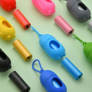 Distributeur de sacs à déjections pour animaux de compagnie en forme de pingouin, couleur unie, écologique, avec barrière anti-odeur, pack combiné - Product Image 3