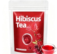 Sachets de thé aux fleurs d'hibiscus séchées, thé naturel à la roselle, boisson quotidienne saine, végétalienne et sans OGM
