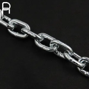 批发装饰保护电镀锌铁链Din766 5毫米链条
