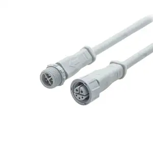 Ip67 Automatic M13 M15 2-Pin 3-Pin, 4-Pin And 5-Pin Led Power Cord Lighting Waterproof Connector